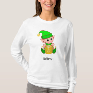 Camiseta Elfo Bonito & Texto Personalizado