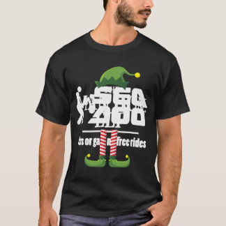 Camiseta Elfo con moño de hombre para grupo familiar en fie