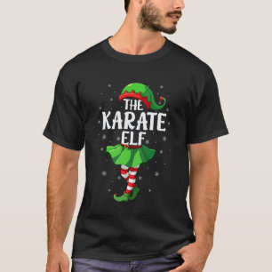 Camiseta Elfo de Karate Navidad Chicas Mujeres Equipo de El