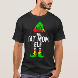 Camiseta Elfo de Mamá de Gato Grupo Familiar Combinado Fies