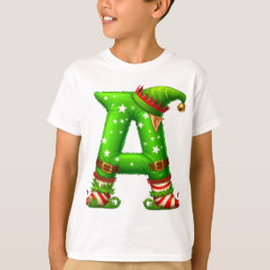 Camiseta Elfo de Navidad Carta Un Personaje de Dibujos Anim