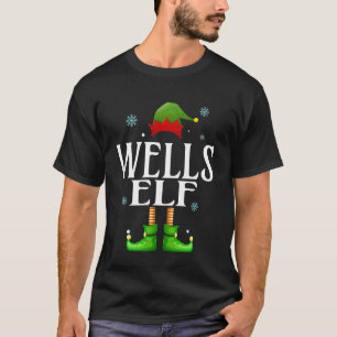 Camiseta Elfo de Wells Navidad Divertido Hombre Familia Rop