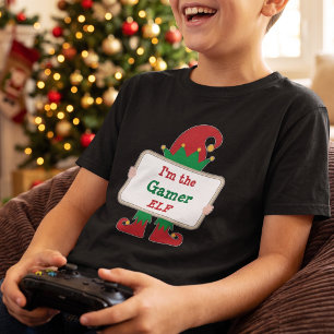 Camiseta Elfo Jugador Divertido - Fiesta de Navidad Persona