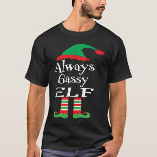 Camiseta Elfo Juvenil Siempre Gasista Familiar Navidad Comb