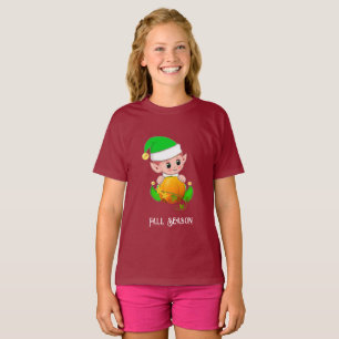 Camiseta Elfo Lindo y Calabaza Temporada de Otoño