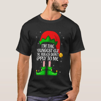 Camiseta Elfo más joven Navidad Coincidencia Familiar Equip