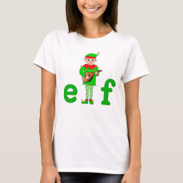 Camiseta Elfo Musical de Navidad Moderno
