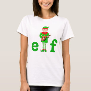 Camiseta Elfo Musical de Navidad Moderno