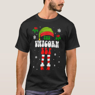 Camiseta Elfo Unicornio Navidad Familia Combinación Navidad