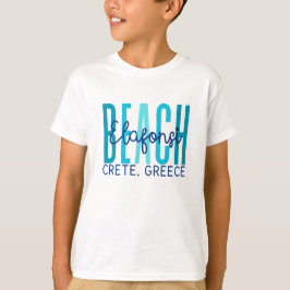 Camiseta Elfonsi Beach Crete Greece (Océano)