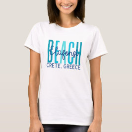 Camiseta Elfonsi Beach Crete Greece (Océano)