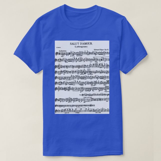 Camiseta Elgar Salut Damp39Amour (Diseño del anverso)