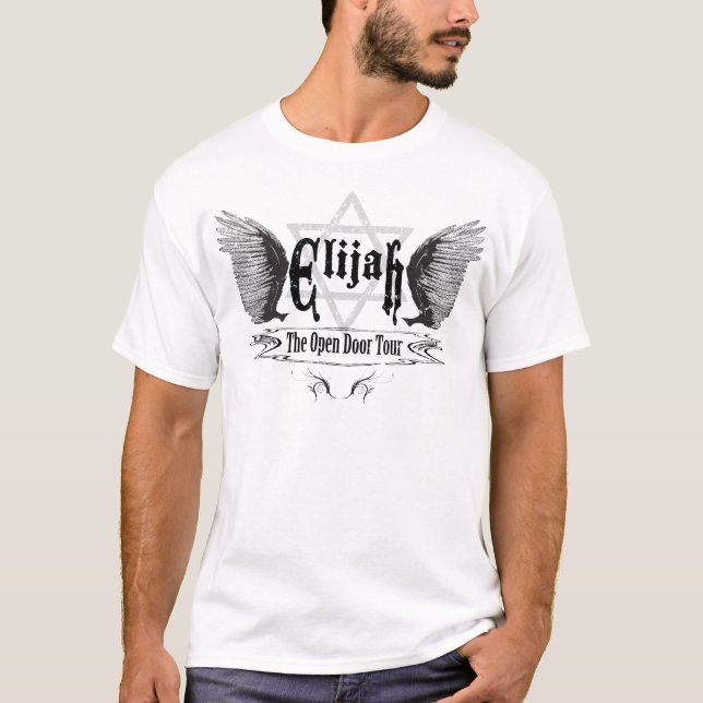 Camiseta Elías el viaje de la puerta abierta (Anverso)