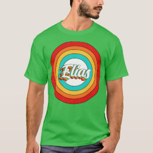 Camiseta Elias Nombre Shirt Vintage Elias Circle