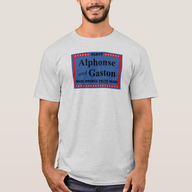 Camiseta "Elige a Alphonse y Gaston" (Anverso)