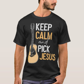 Camiseta Elige a Jesús Cristiano Bass Guitar Player Músico