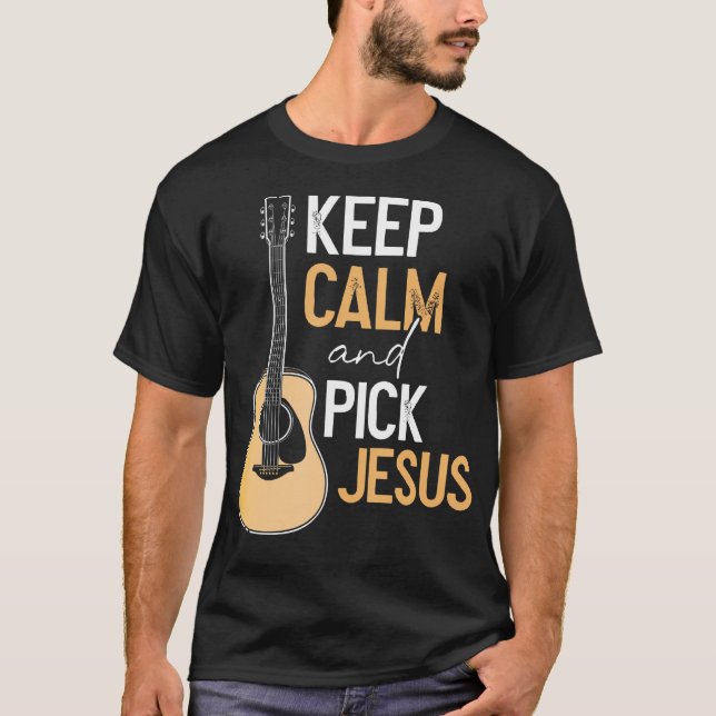 Camiseta Elige a Jesús Cristiano Bass Guitar Player Músico  (Anverso)