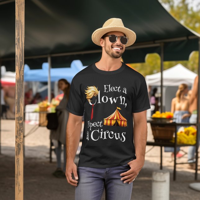 Camiseta Elige a un payaso, espera política de circo (Elect a Clown, Expect a Circus men's t-shirt)