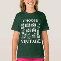 Elige Colage de Cámara Retro Vintage para Niños Ve