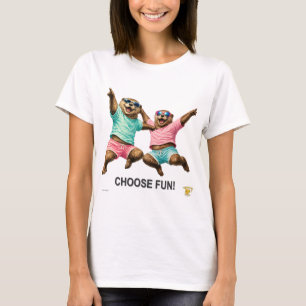 Camiseta Elige el Dúo de Nutrias Divertidas