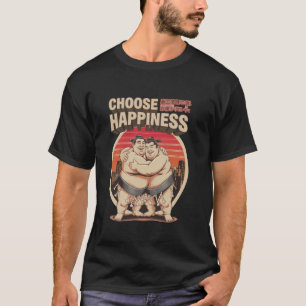 Camiseta Elige el sumo japonés gracioso positivo 02