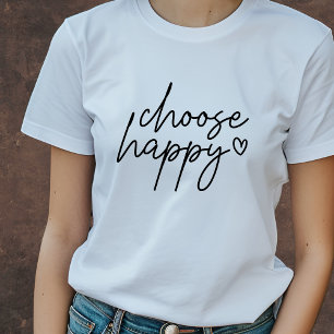 Camiseta Elige Inspirador Feliz