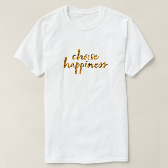 Camiseta Elige la Felicidad #8 (Diseño del anverso)