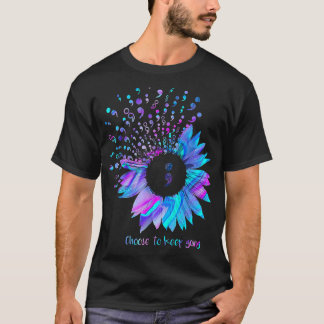 Camiseta Elige Seguir Concienciando Al Suicidio Girasol