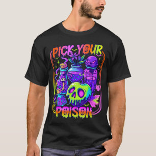 Camiseta Elige tu veneno Feliz fiesta de Halloween espeluzn