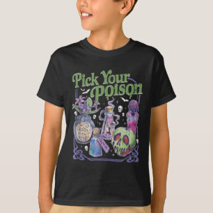 Camiseta Elige tu veneno, Halloween princesa vintage