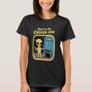 Camiseta Elige un gato negro foráneo vintage retro 60