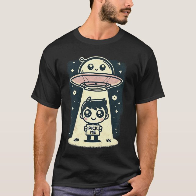 Camiseta "Elígeme" Chico OVNI (Anverso)
