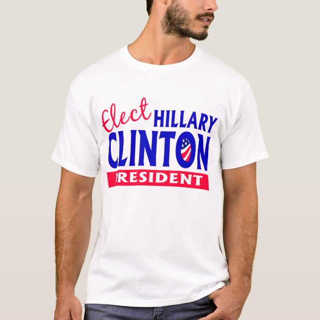 Camiseta Elija a Hillary Clinton (Anverso)