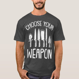 Camiseta Elija a su chef de armas Guay Knife Set Carnicero 