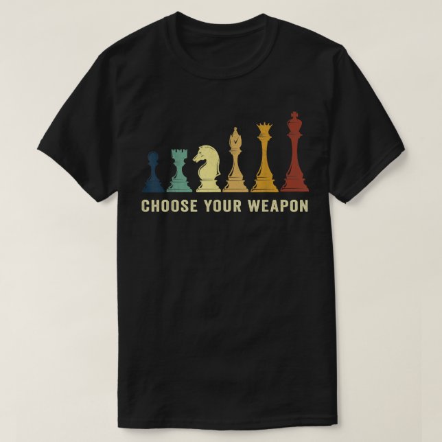 Camiseta Elija a sus jugadores de ajedrez de Ajedrez Ajedre (Diseño del anverso)