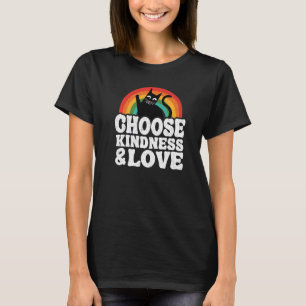Camiseta Elija Amor y Amor Anti Acoso Arcoiris
