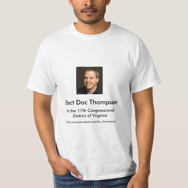 Camiseta Elija doc. Thompson, al 17mo distrito del VA (Anverso)