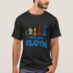 Camiseta Elija el gráfico del Ilustracion Guay de ajedrez