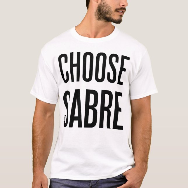 Camiseta Elija el sable (Anverso)