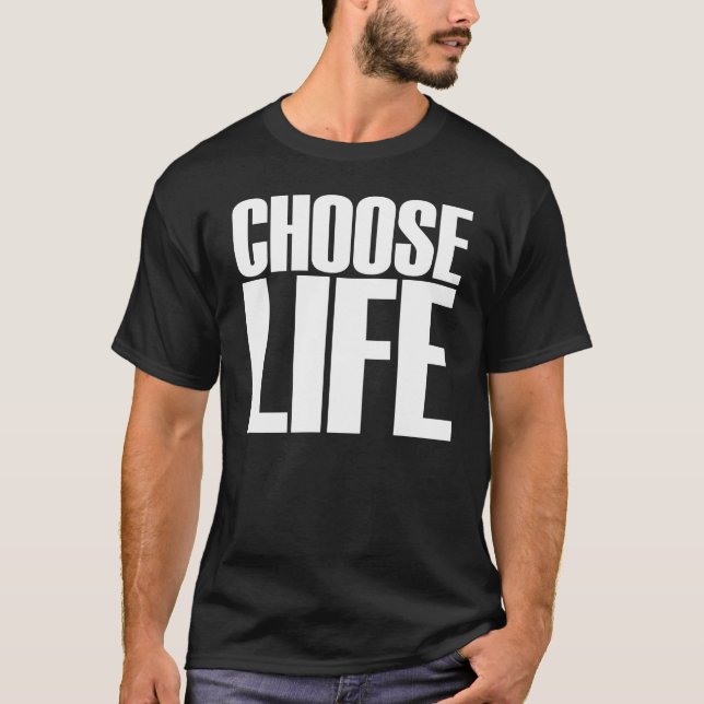 Camiseta Elija la vida (Anverso)