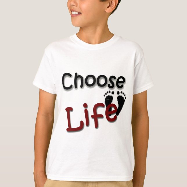 Camiseta Elija la vida (Anverso)