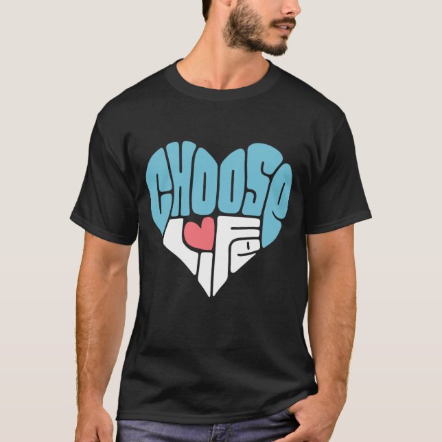 Camiseta Elija Life Anti Aborto Pro Life Heart Tee (Anverso)