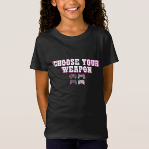 Camiseta Elija su arma - Impresionante controlador de juego