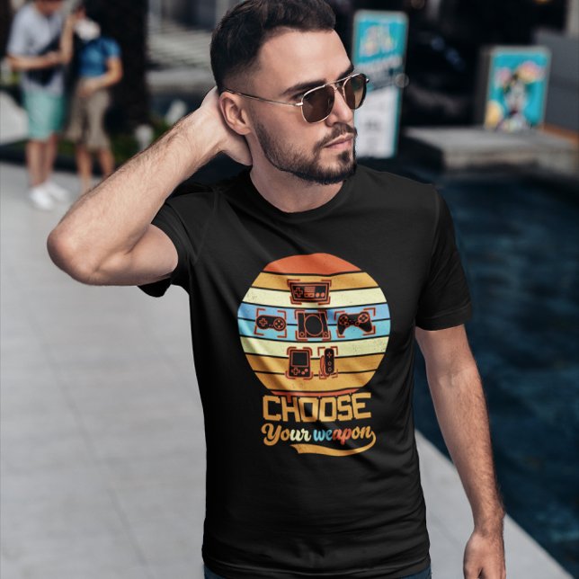 Camiseta Elija su arma - Retro Gamer (Subido por el creador)