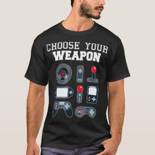 Camiseta Elija su consola de juegos de armas