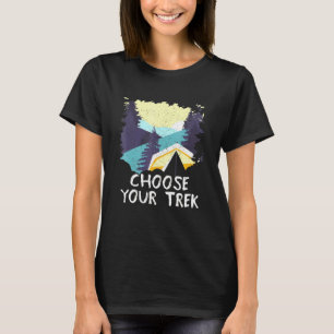 Camiseta Elija su excursión a la montaña natural de senderi