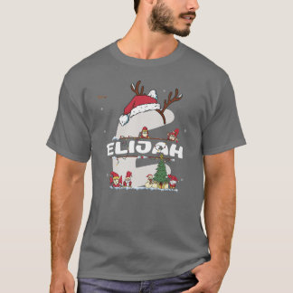 Camiseta Elijah Christmasw Elijah Nombre para navidades div