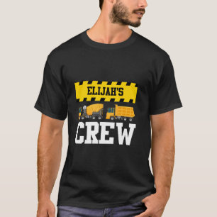 Camiseta Elijah Construcción Equipo Personalizado Dumptruck