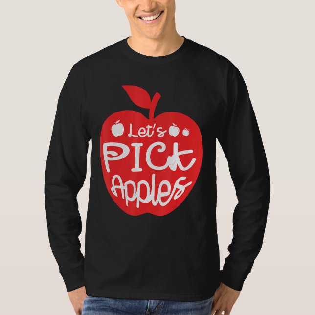 Camiseta Elijamos manzanas para recoger fruta de Apple E (Anverso)