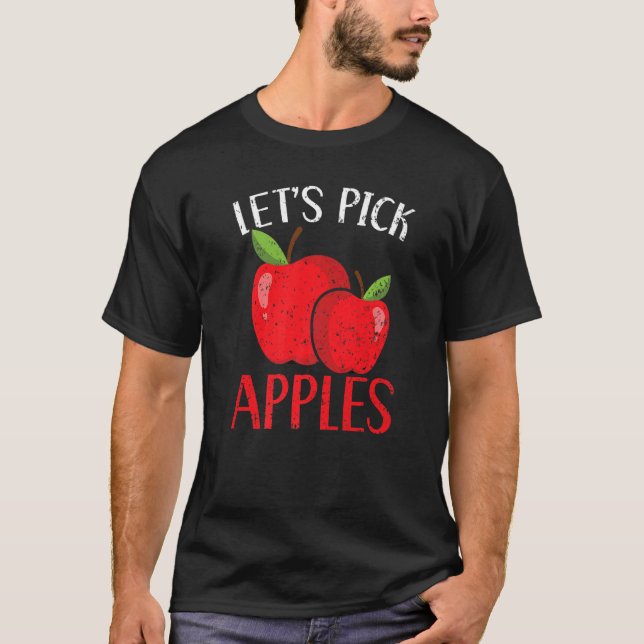 Camiseta Elijamos manzanas para recoger manzanas (Anverso)